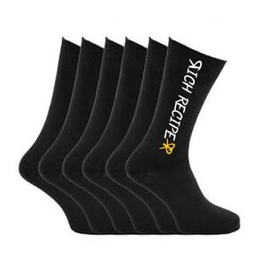 Black Men's Socks - 6 Pack
